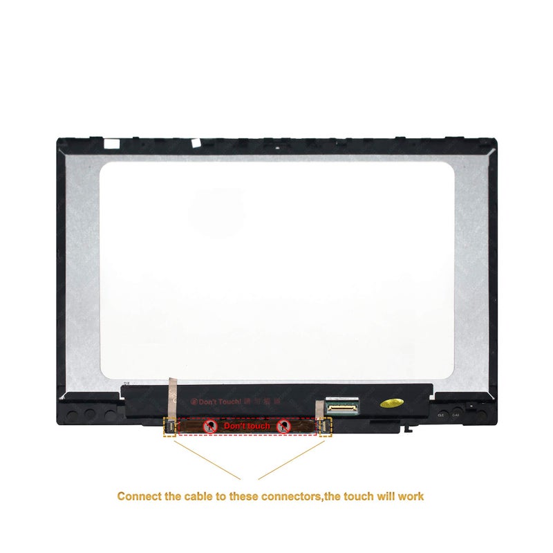LCDOLED Replacement 14 inches HD LCD Panel Touch Screen Assembly Bezel with Board for HP Pavilion x360 14m-cd0000 14-cd0011nr 14m-cd0001dx 14m-cd0003dx 14m-cd0005dx 14m-cd0006dx (1366x768 Resolution) - Image 4